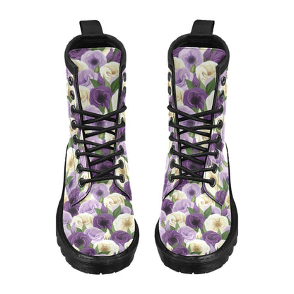Lisianthus Pattern Print Design LT01 Women's Boots