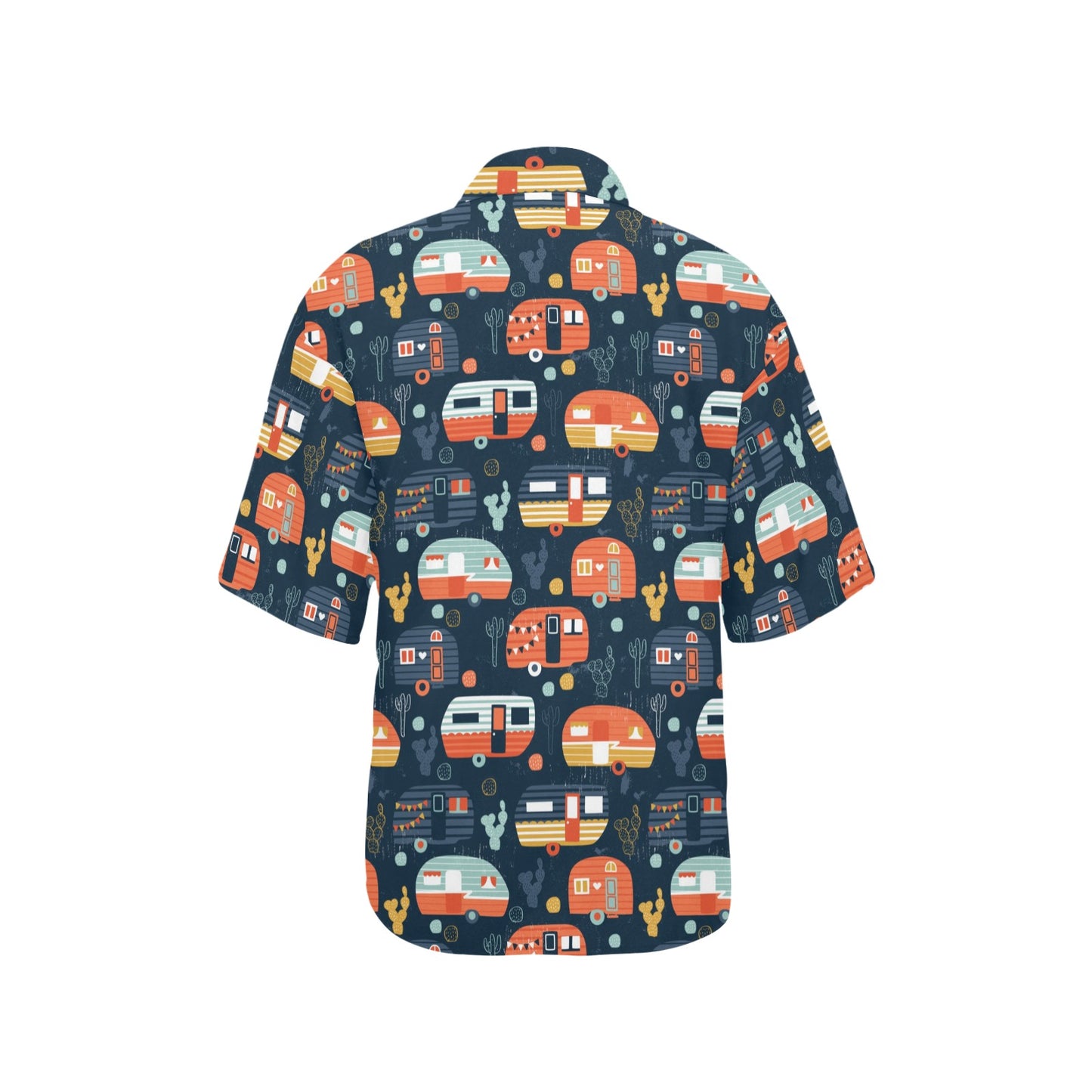 Camper Caravan Print Pattern Women's Hawaiian Shirt