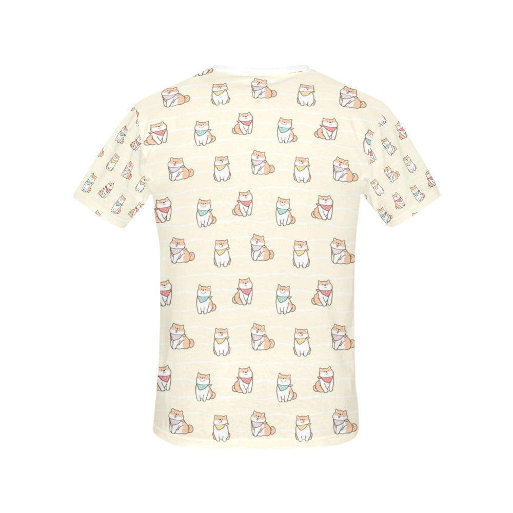 Shiba Inu Print Design LKS306 Women's  T-shirt