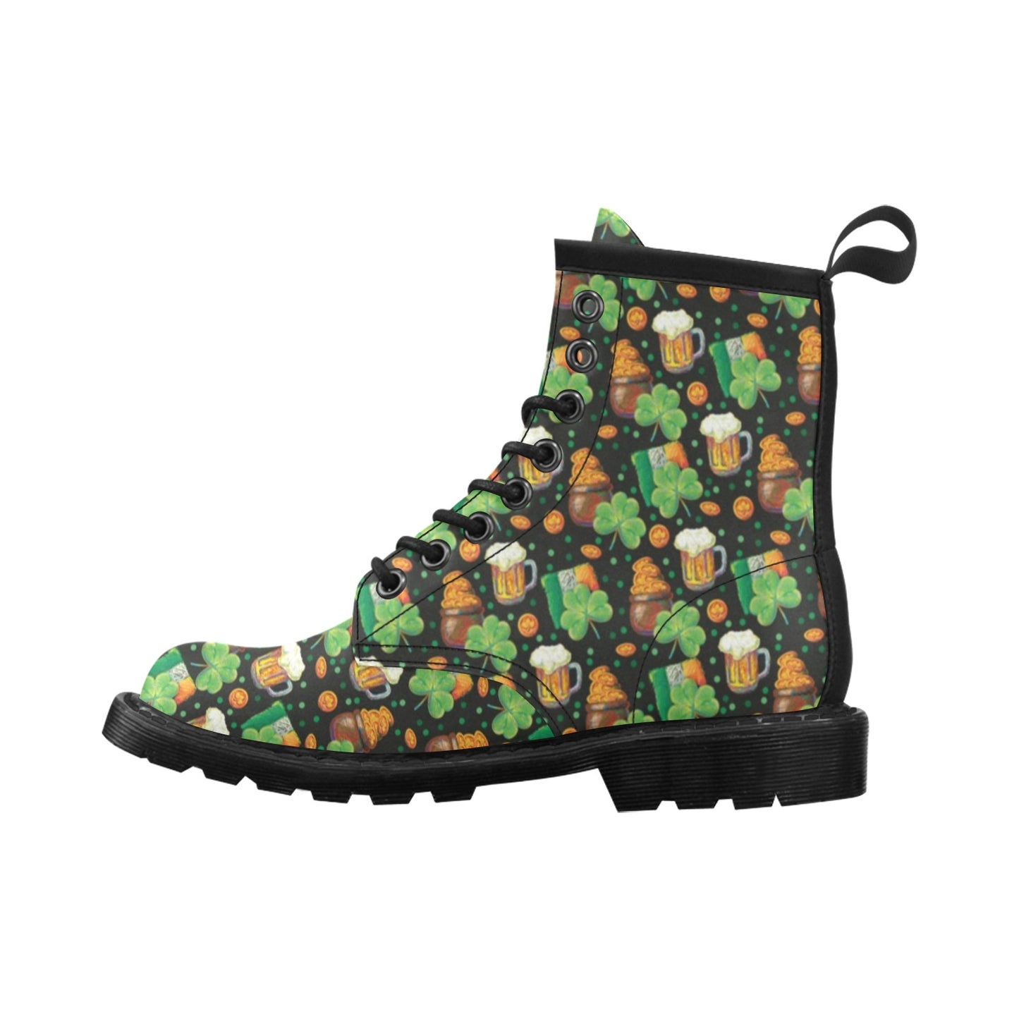 St Patricks Day Print Design LKS303 Women's Boots
