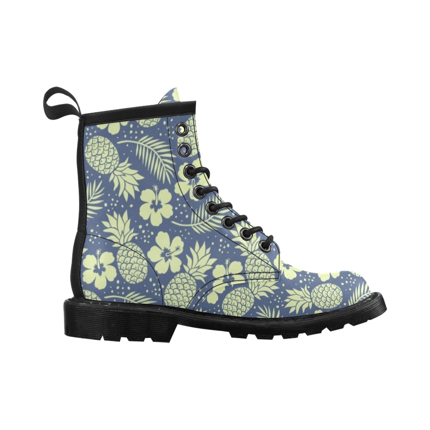 Pineapple Pattern Print Design PP07 Women's Boots