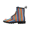 Mexican Blanket Stripe Print Pattern Women's Boots