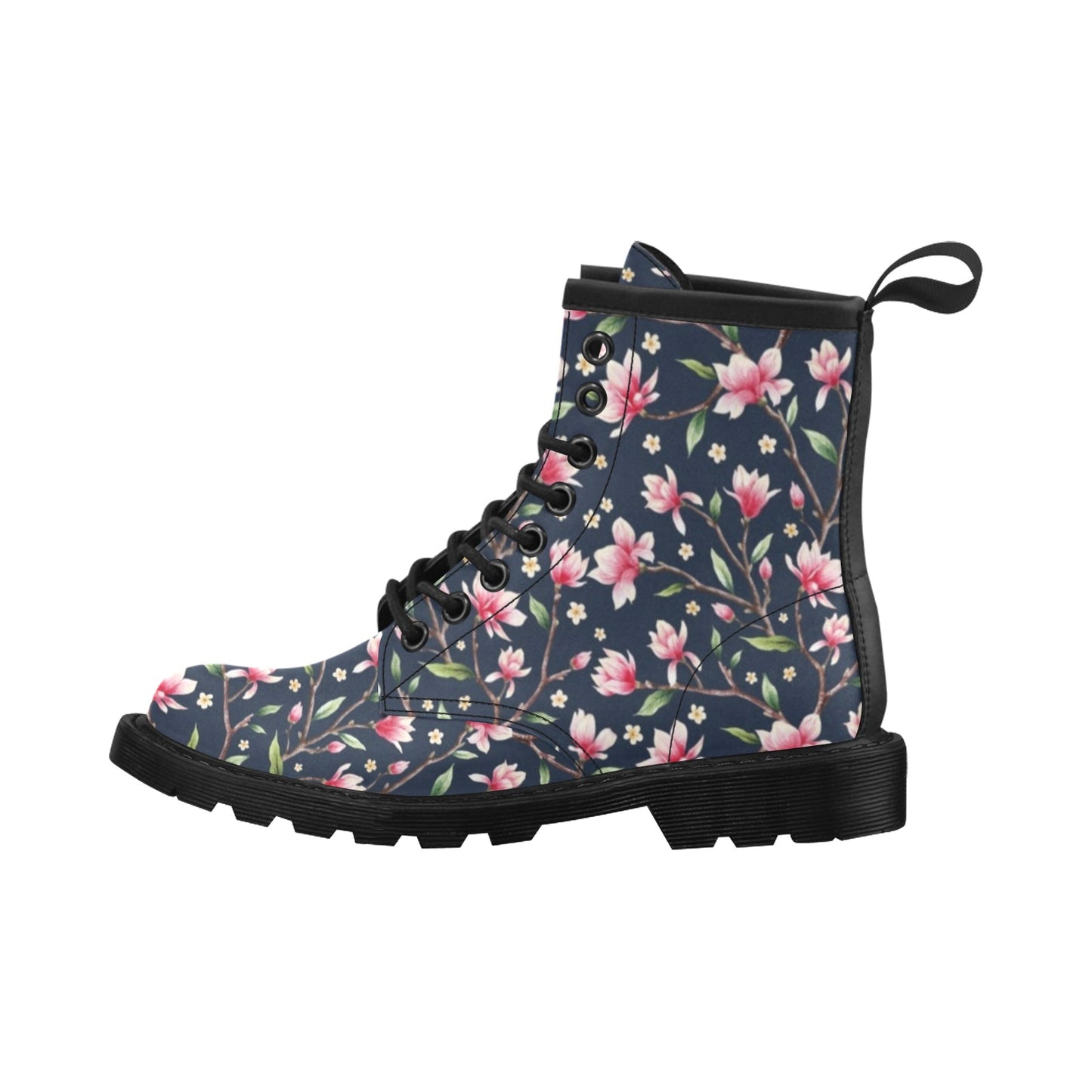 Magnolia Pattern Print Design MAG09 Women's Boots