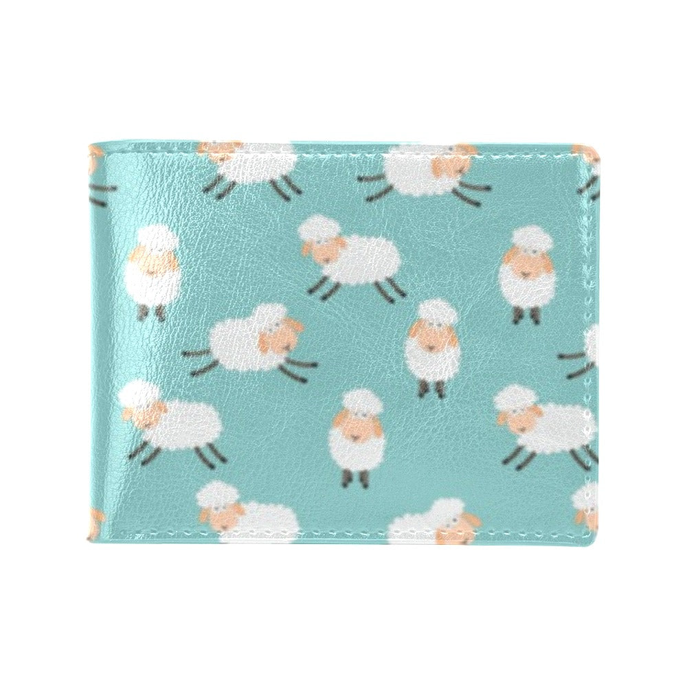 Sheep Print Design LKS406 Men's ID Card Wallet