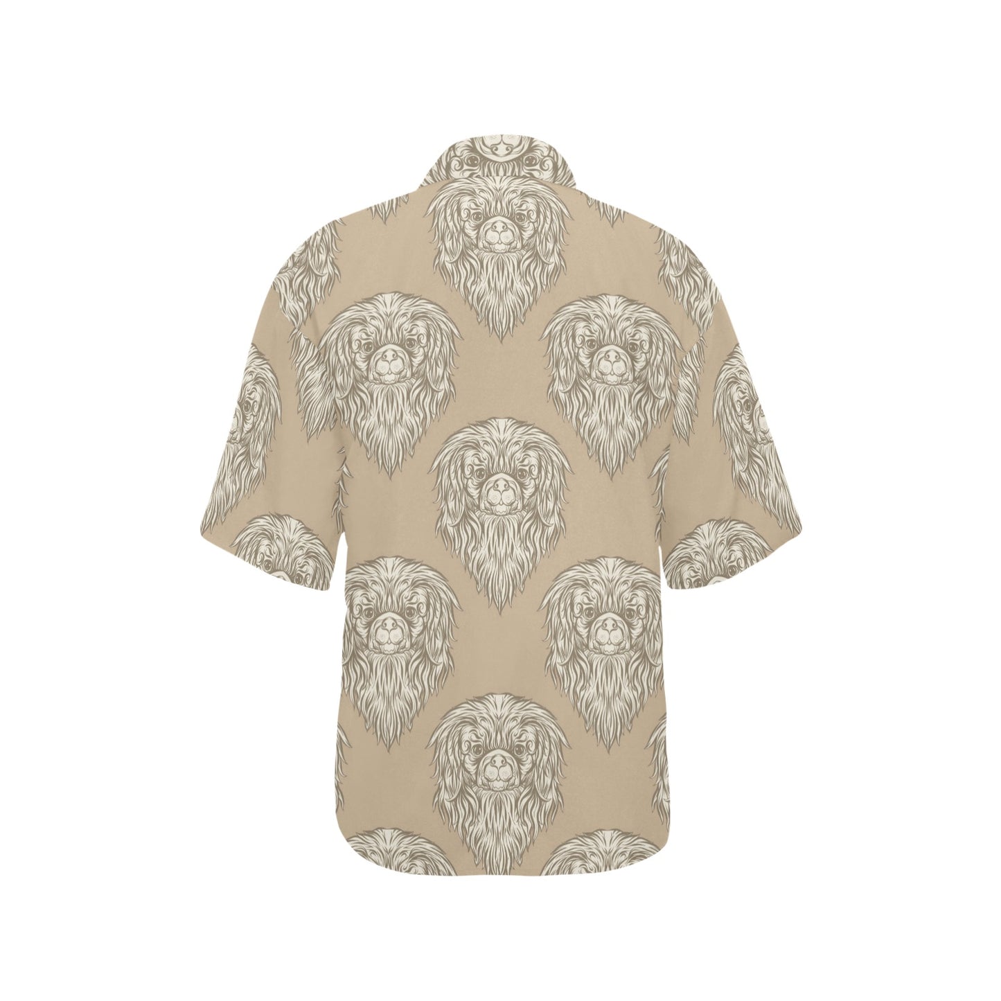 Pekingese Pattern Print Design A01 Women's Hawaiian Shirt