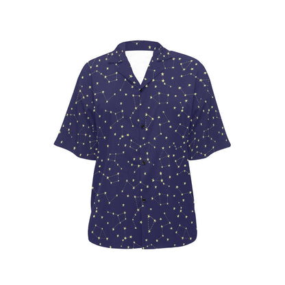 Constellation Pattern Print Design 02 Women's Hawaiian Shirt
