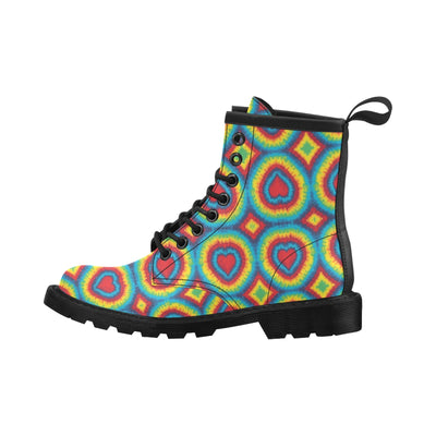 Tie Dye Heart shape Women's Boots