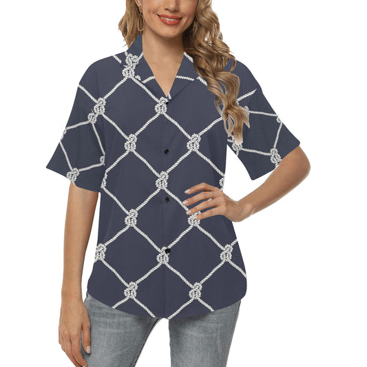 Rope Pattern Print Design A02 Women's Hawaiian Shirt