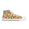 Tie Dye Print Design LKS302 High Top Women's White Shoes