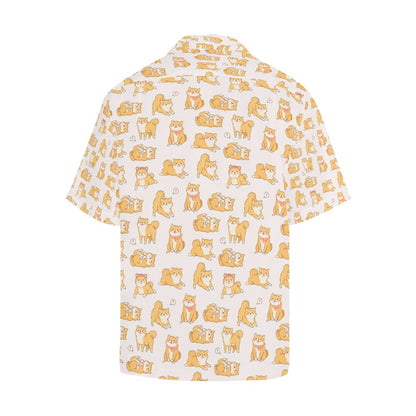 Shiba Inu Print Design LKS308 Men's Hawaiian Shirt
