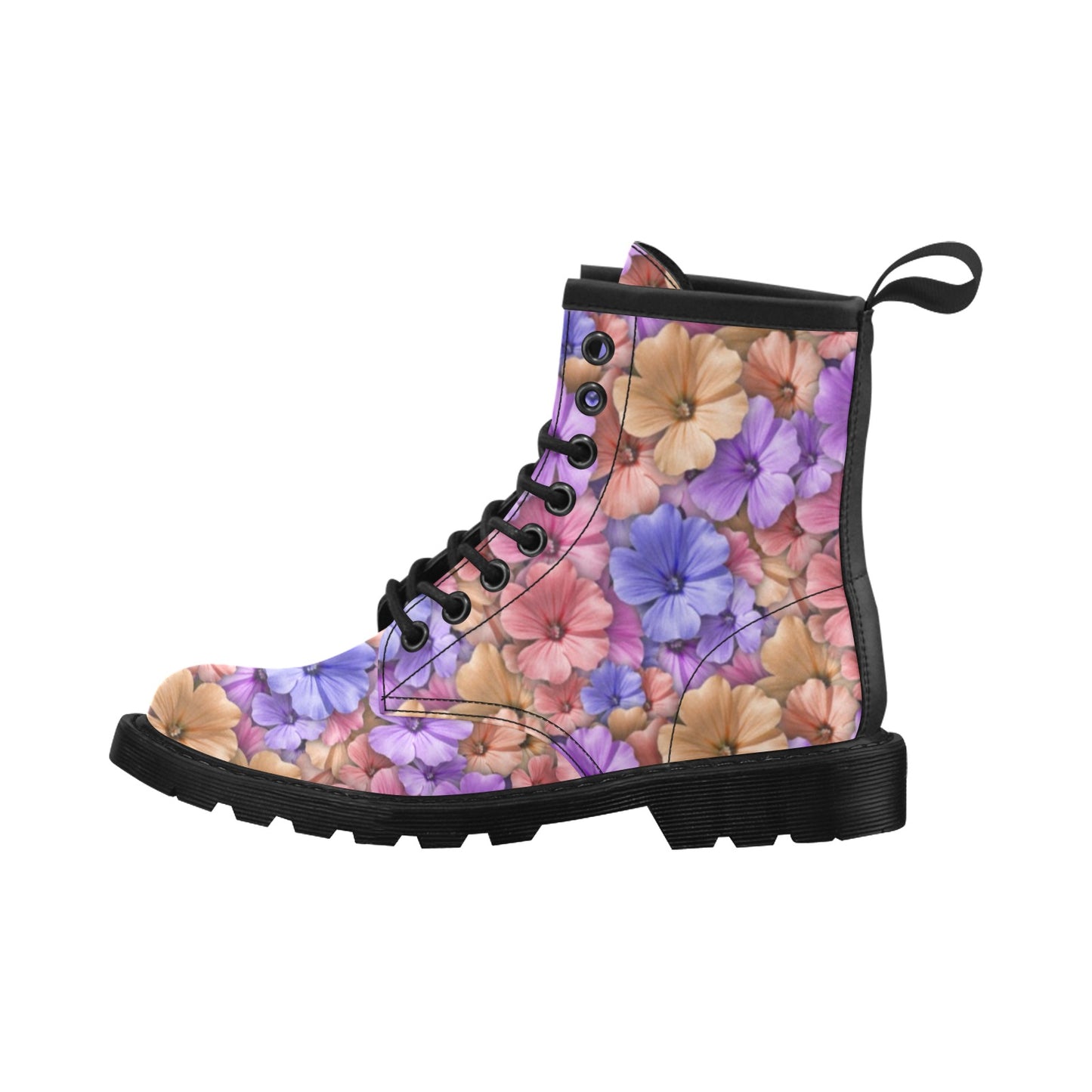 Colorful Geranium Pattern Women's Boots