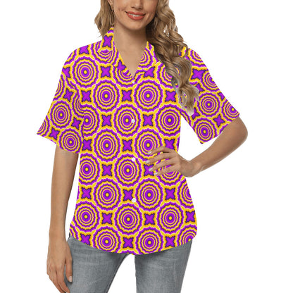 Optical illusion Expansion Women's Hawaiian Shirt