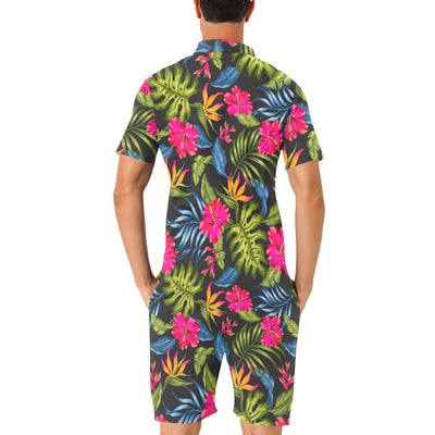 Bird Of Paradise Pattern Print Design BOP014 Men's Romper