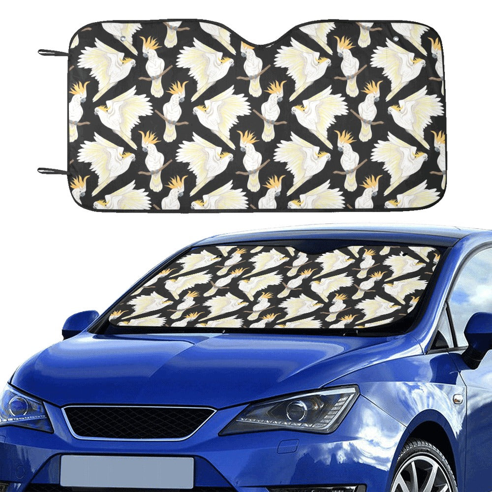 Cockatoo Print Design LKS402 Car front Windshield Sun Shade