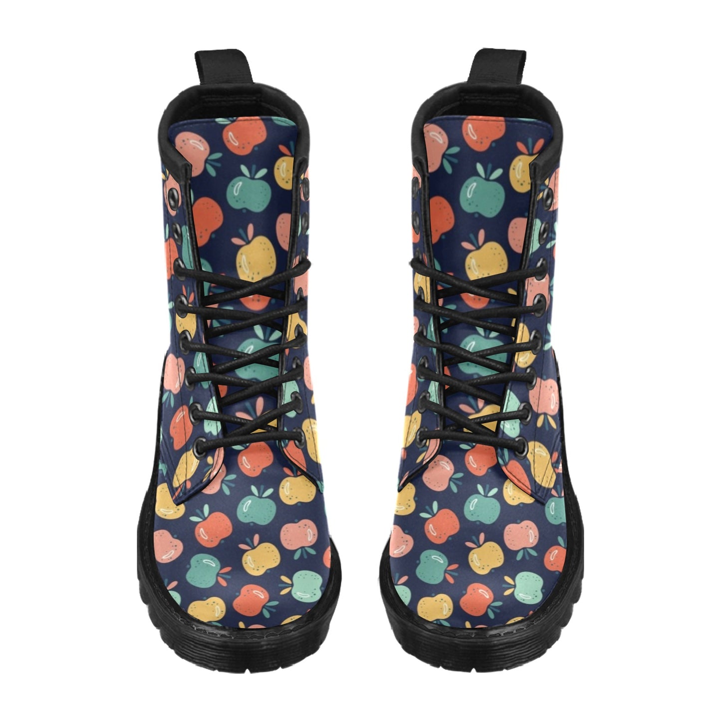 Apple Pattern Print Design AP09 Women's Boots