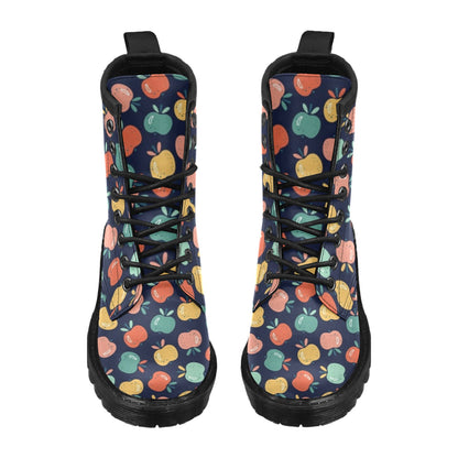Apple Pattern Print Design AP09 Women's Boots