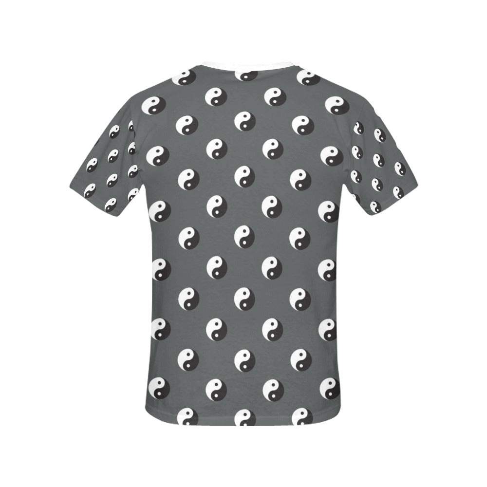 Yin Yang Print Design LKS303 Women's  T-shirt