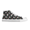 Unicorn Print Design LKS302 High Top Women's White Shoes