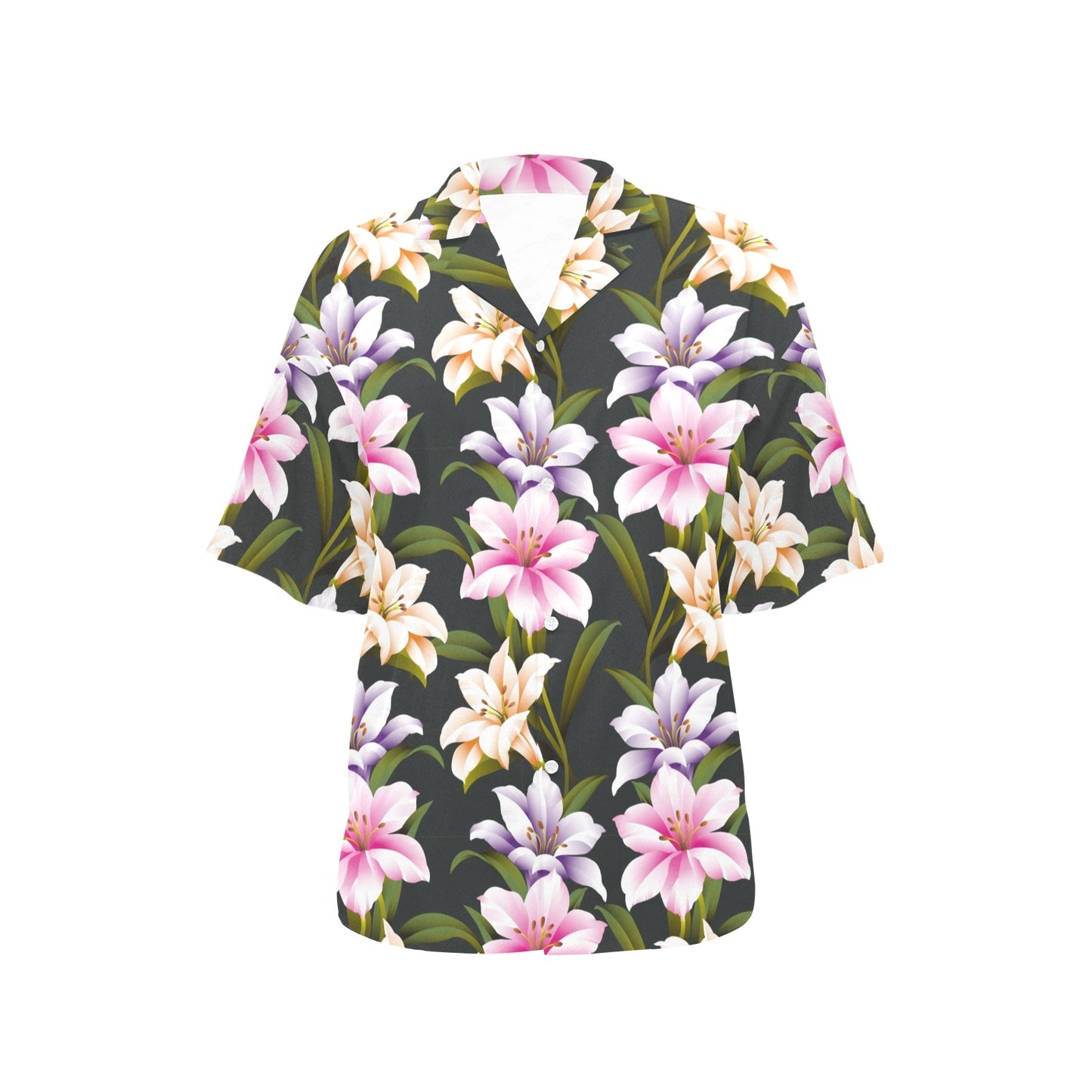 Lily Pattern Print Design LY01 Women's Hawaiian Shirt