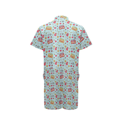 Hippie Print Design LKS307 Men's Romper