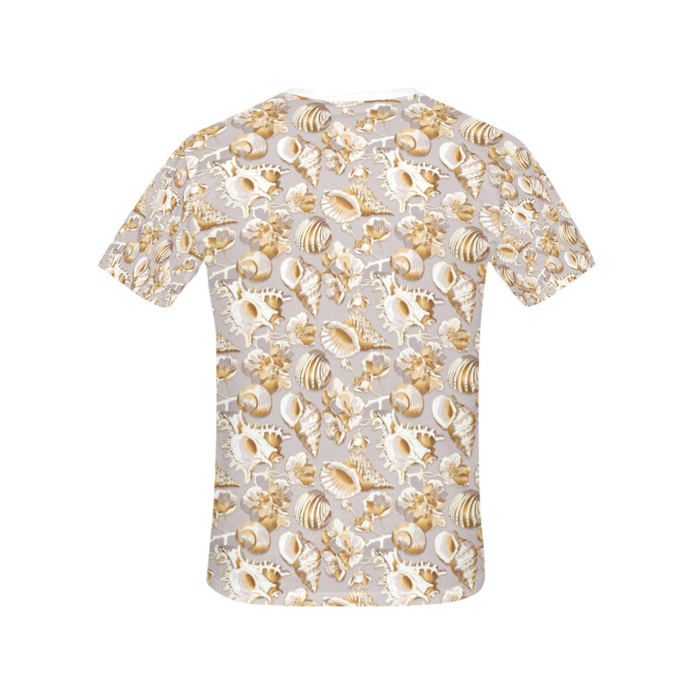 Seashell Print Design LKS309 Women's  T-shirt