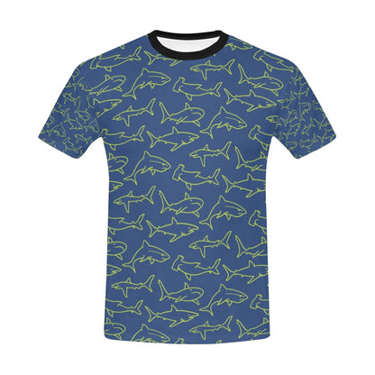 Shark Print Design LKS301 Men's All Over Print T-shirt
