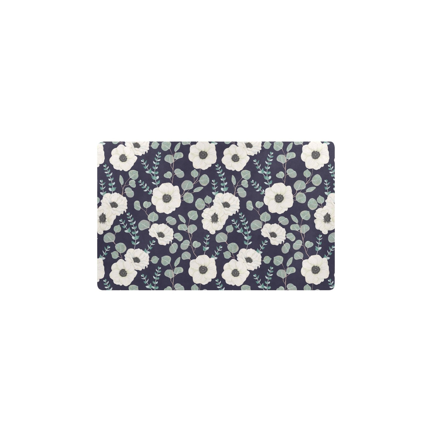 Anemone Pattern Print Design AM01 Kitchen Mat