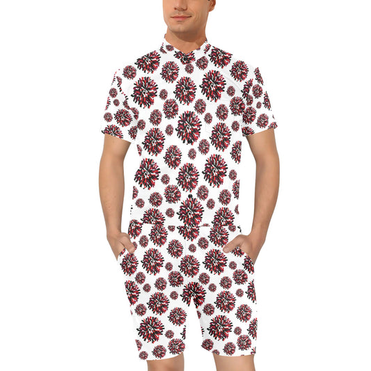 Cheerleader Pattern Print Design 01 Men's Romper