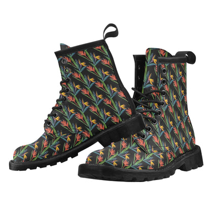 Heliconia Pattern Print Design HL04 Women's Boots