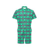 Alien Head Heart Pattern Print Design 03 Men's Romper