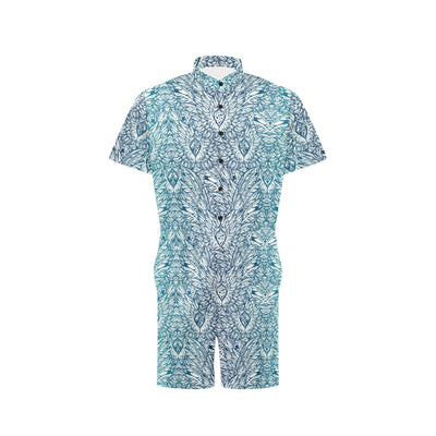 Angel Wings Boho Design Themed Print Men's Romper