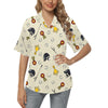 Equestrian Horseshoe Equipment Women's Hawaiian Shirt