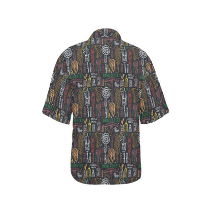 Barbecue Pattern Print Design 03 Women's Hawaiian Shirt