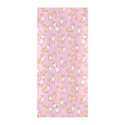 Shiba Inu Print Design LKS303 Beach Towel 32" x 71"