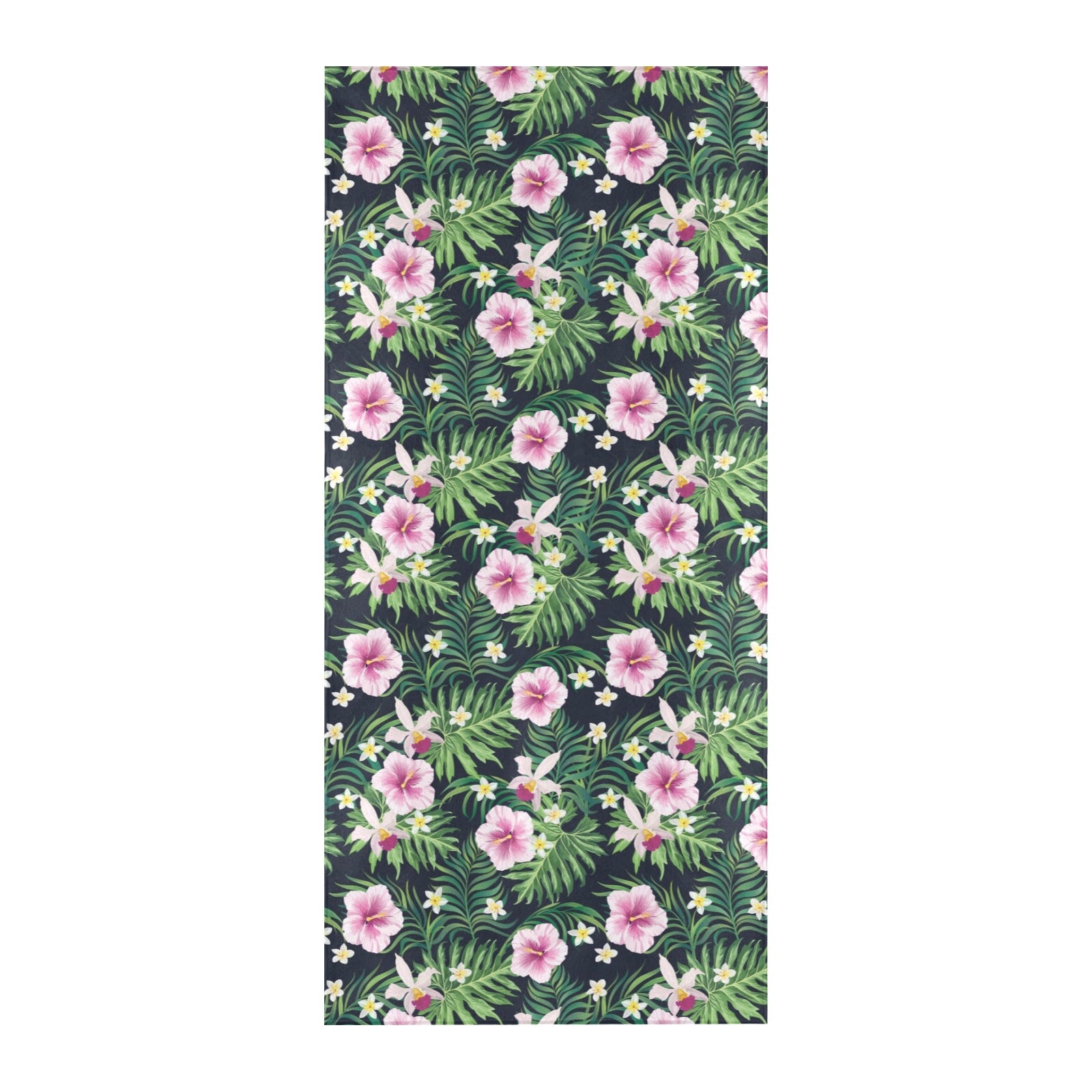 Hibiscus Tropical Print Design LKS309 Beach Towel 32" x 71"