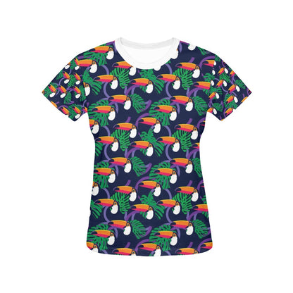 Toucan Print Design LKS302 Women's  T-shirt