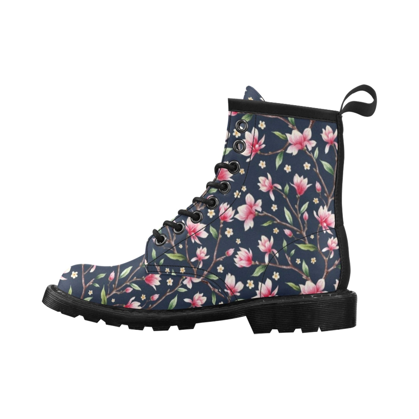 Magnolia Pattern Print Design MAG09 Women's Boots