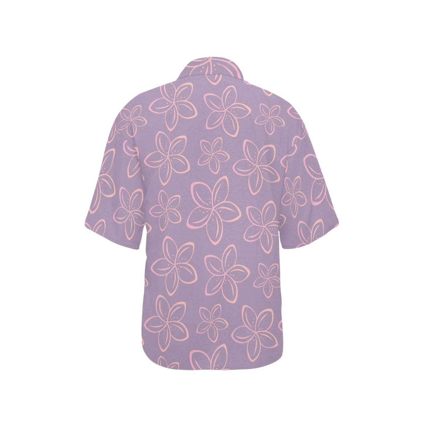 Plumeria Pattern Print Design A01 Women's Hawaiian Shirt