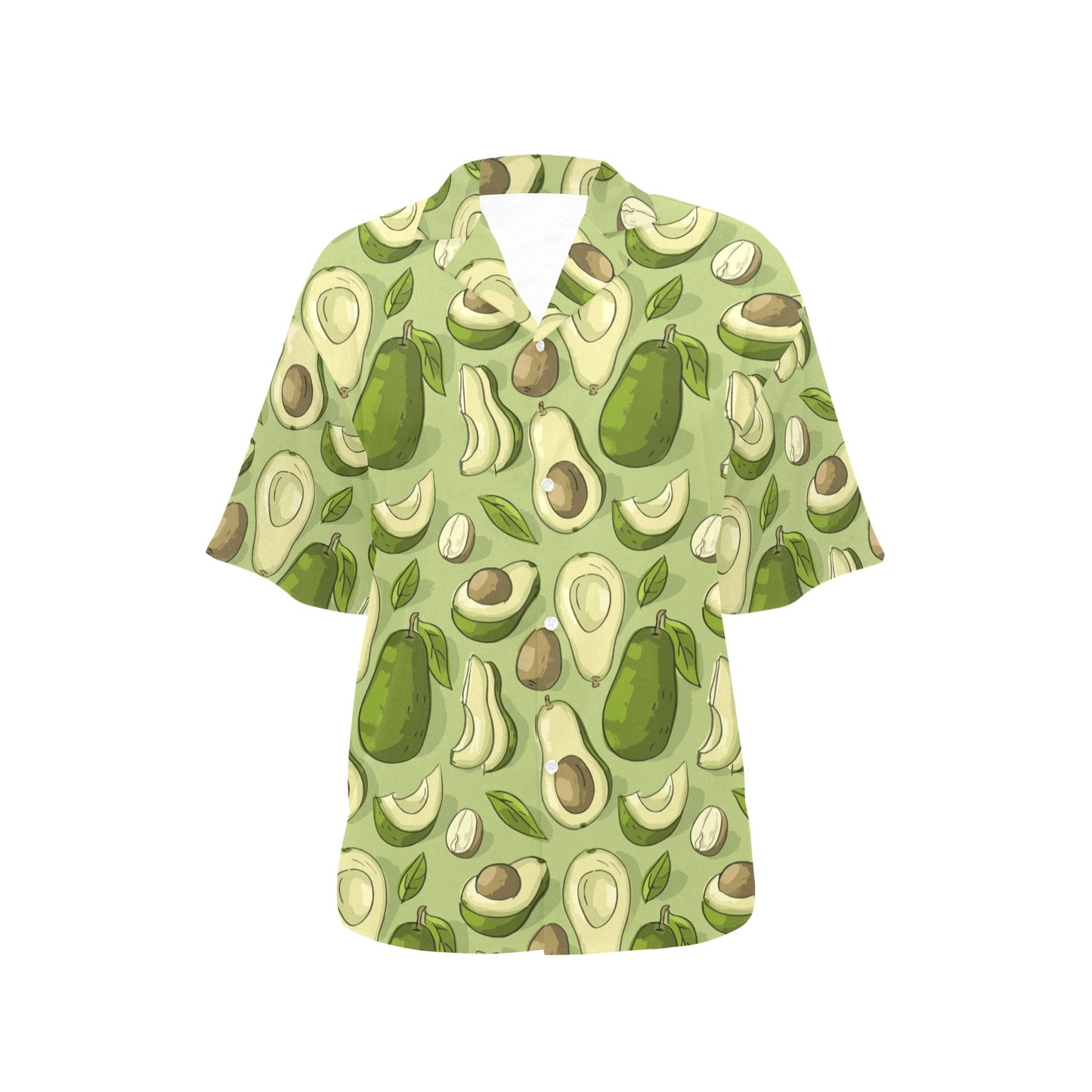 Avocado Pattern Print Design AC03 Women's Hawaiian Shirt