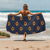 Sunflower Print Design LKS304 Beach Towel 32" x 71"