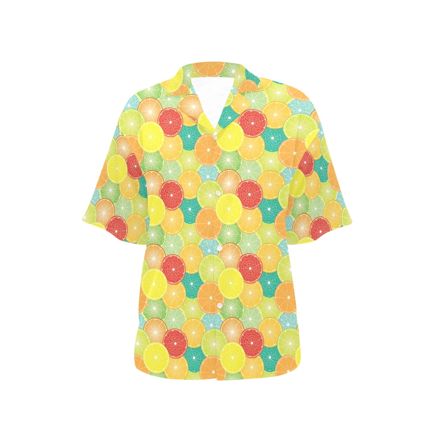 Citrus Pattern Print Design 01 Women's Hawaiian Shirt