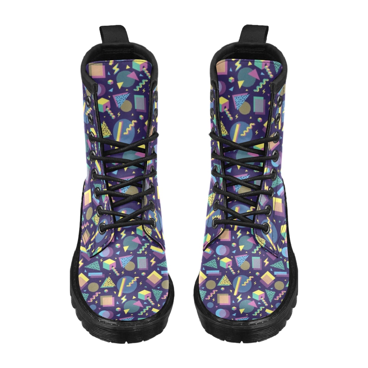 Geometric Print Design LKS401 Women's Boots