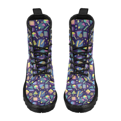 Geometric Print Design LKS401 Women's Boots