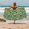 Sunflower Print Design LKS301 Beach Towel 32" x 71"