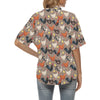 Chicken Evolution Pattern Women's Hawaiian Shirt