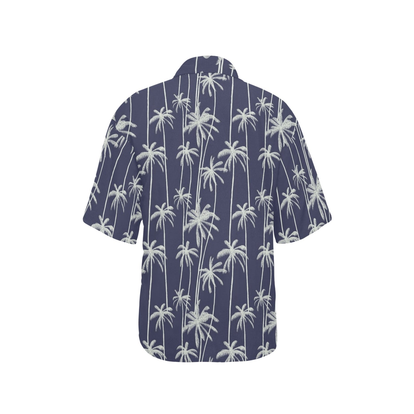 Palm Tree Pattern Print Design PT06 Women's Hawaiian Shirt