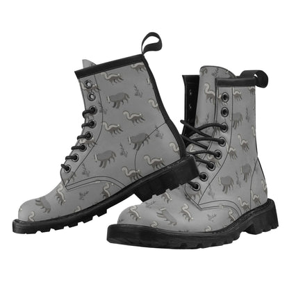 Skunk Print Design LKS301 Women's Boots