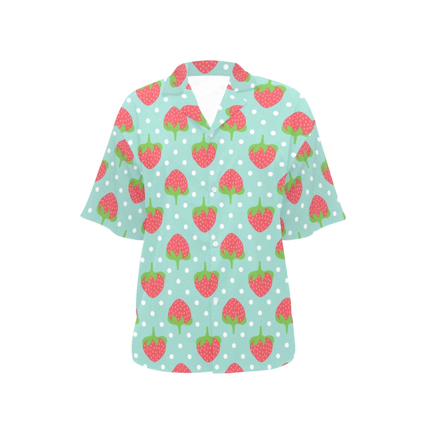 Strawberry Pattern Print Design SB06 Women's Hawaiian Shirt