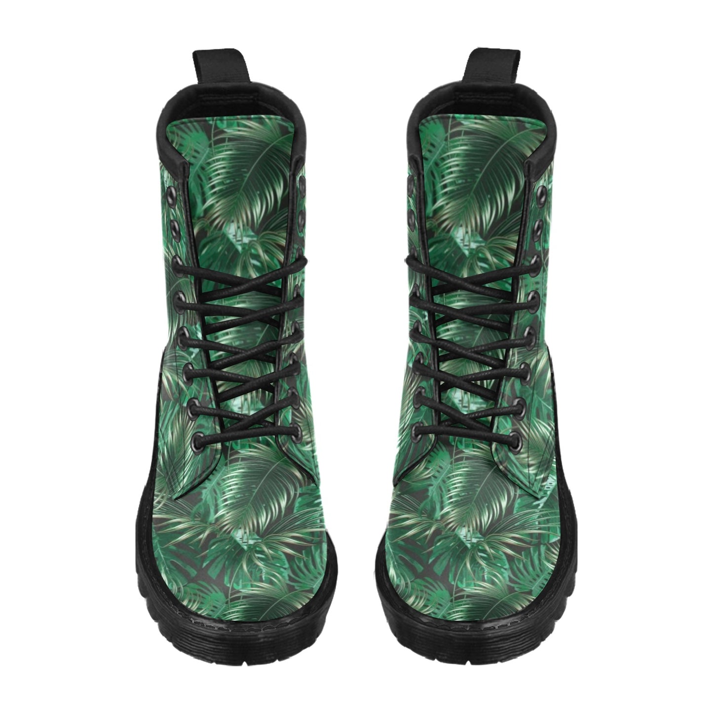 Tropical Flower Pattern Print Design TF012 Women's Boots