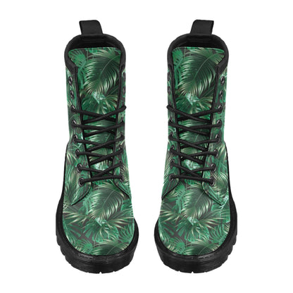 Tropical Flower Pattern Print Design TF012 Women's Boots